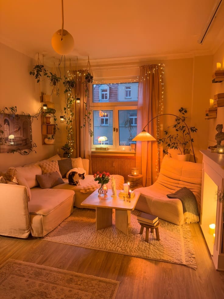 Soft lights, open space, and peaceful vibes