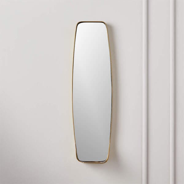 Fling mirrored pillar candle wall sconce/shelf.