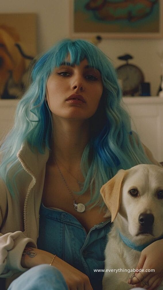 blue hairstyle ideas for women 