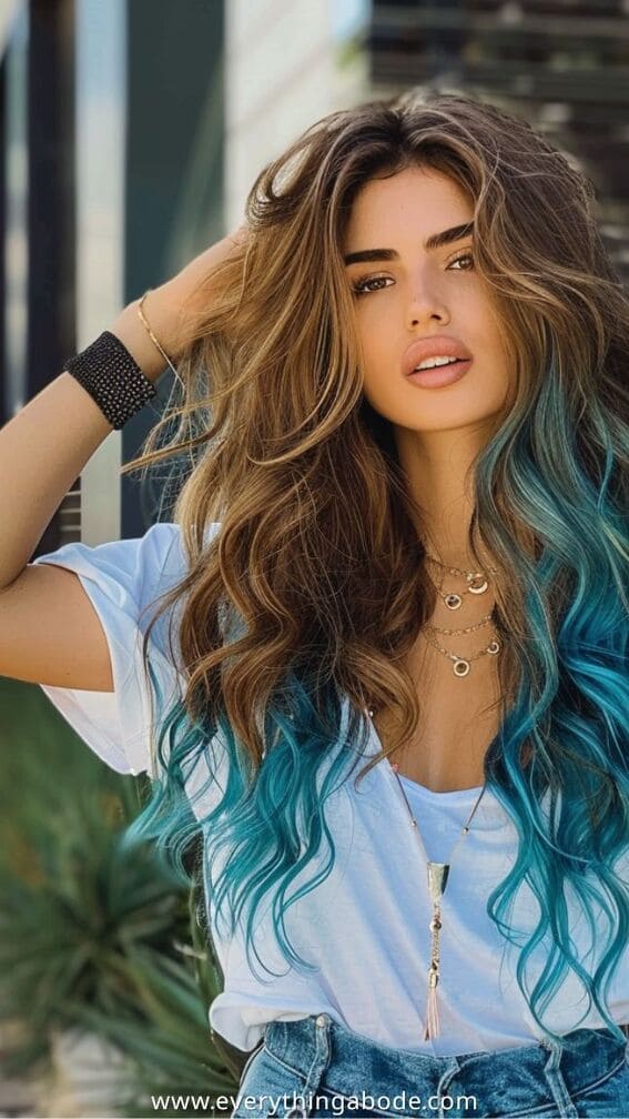 blue hairstyle ideas for women 