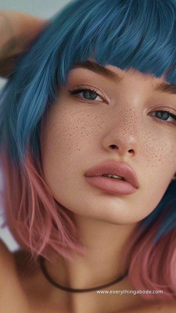 blue hairstyle ideas for women 