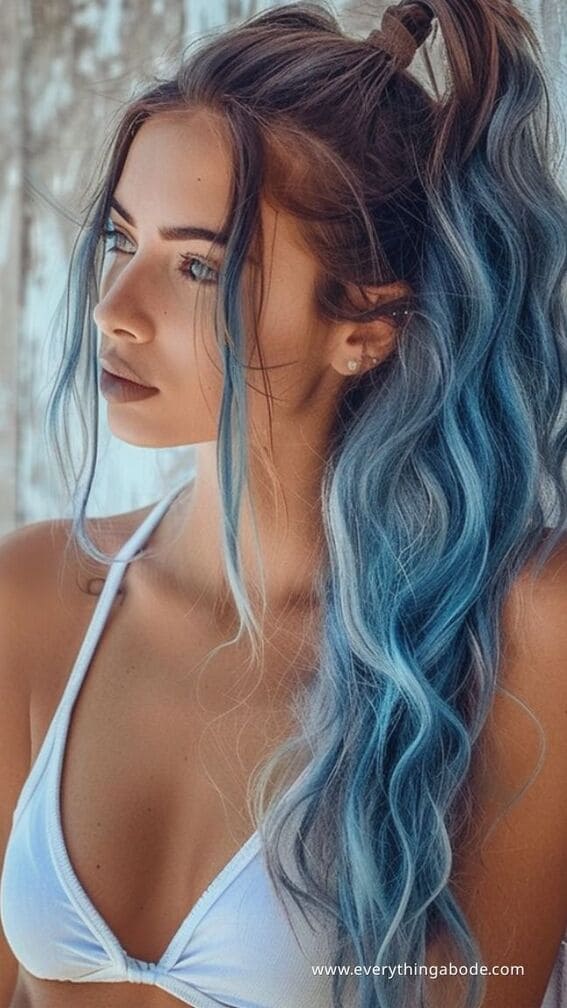 blue hairstyle ideas for women 