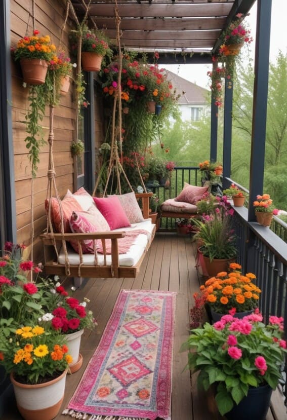 boho balcony ideas