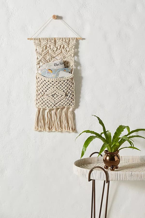 Macrame wall Letter Sorter