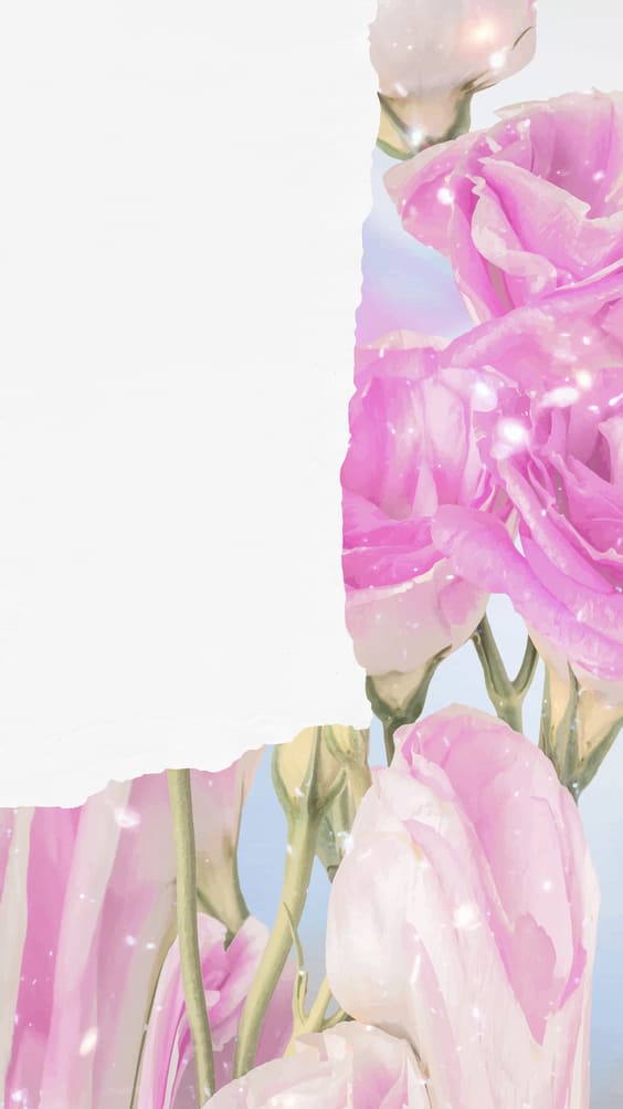 pink abstract of flowers wallpaper.