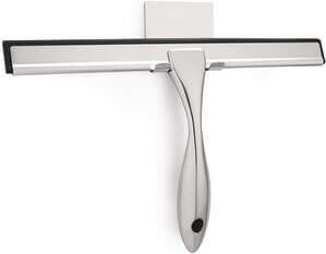 Keep a bathroom squeegee in the shower.