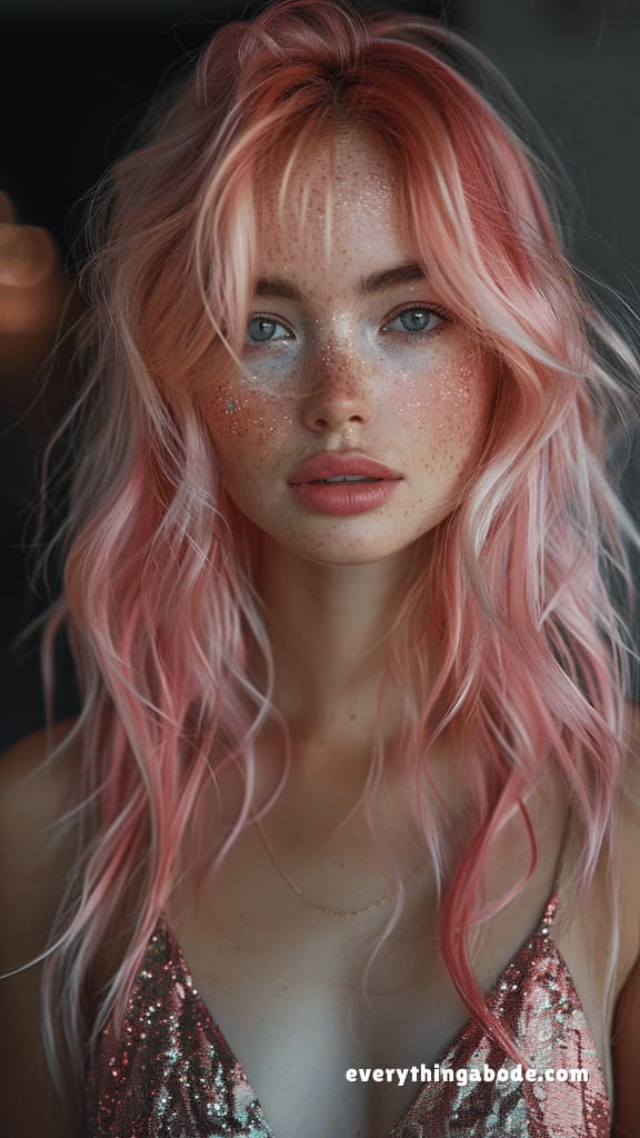 pink hairstyle