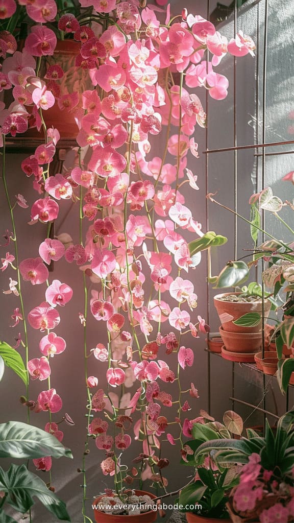 pink houseplants