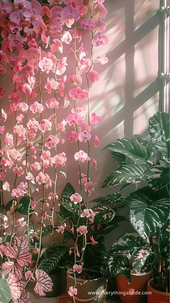 pink houseplants