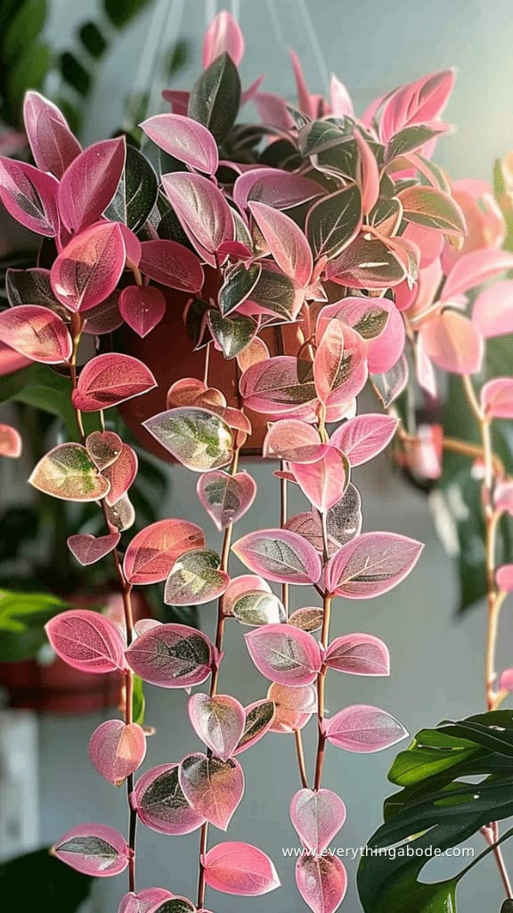 pink houseplants