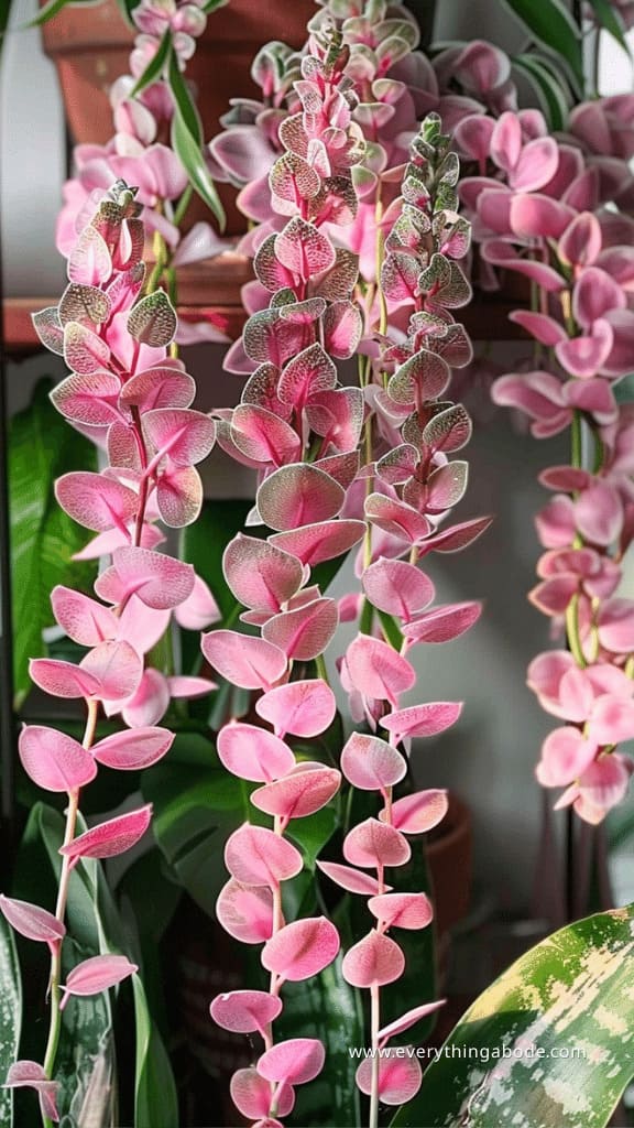 pink houseplants