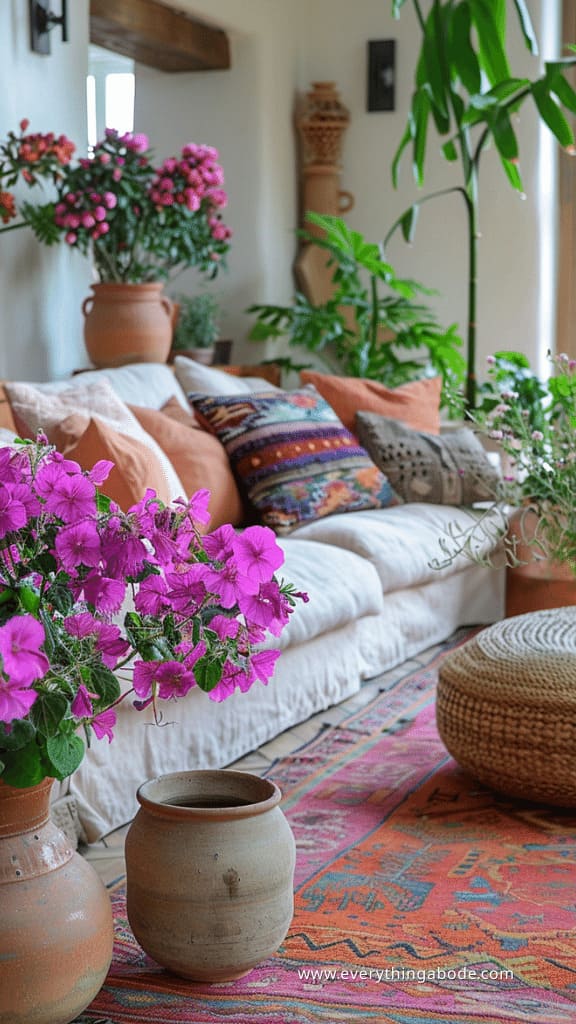 pink houseplants