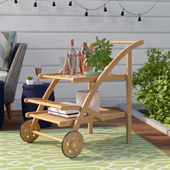 Tiki Bar Cart