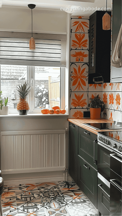 orange kitchen design ideas