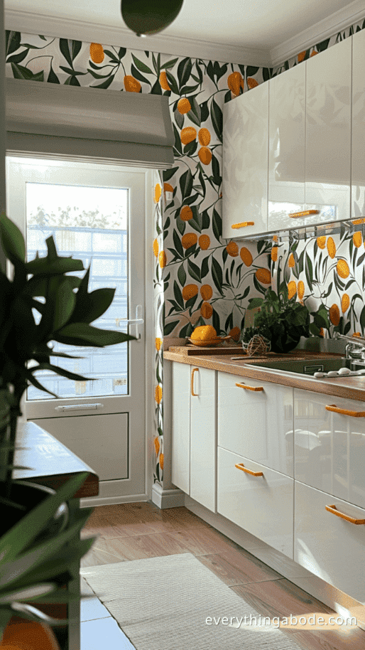 orange kitchen design ideas