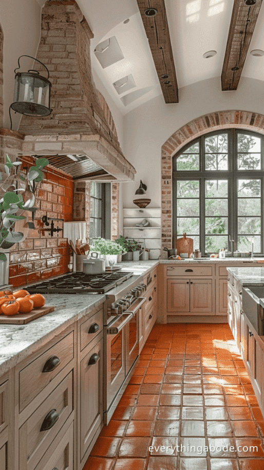orange kitchen design ideas