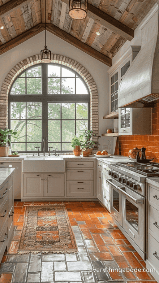 orange kitchen design ideas