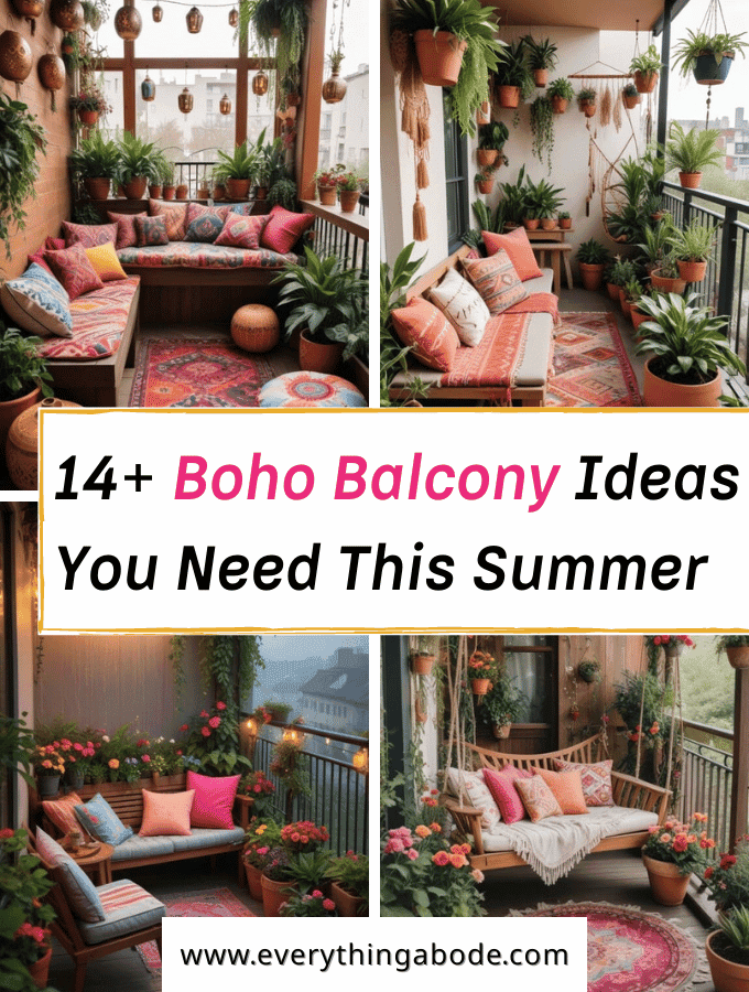 Stunning Boho Balcony Ideas