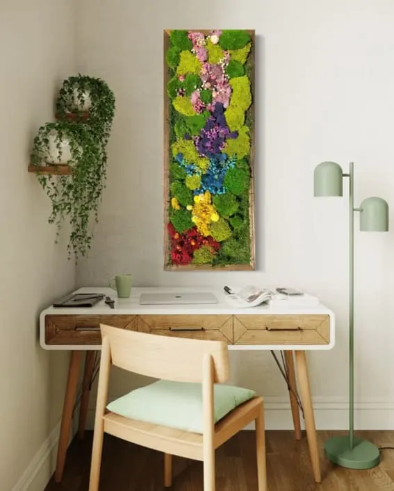 HappyGreenHeart live moss wall art