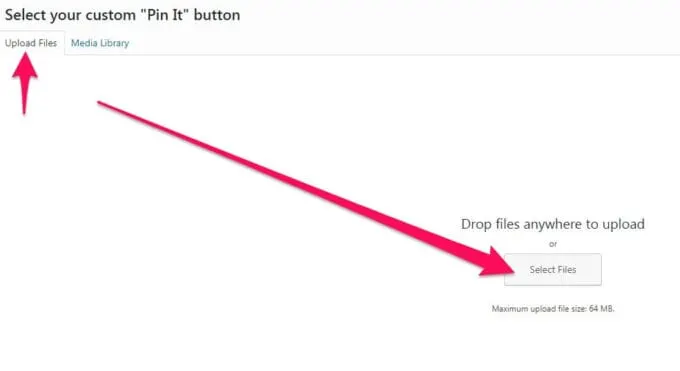 Adding a customized pin it button to your blog www.Everythingabode.com - upload your image in media files