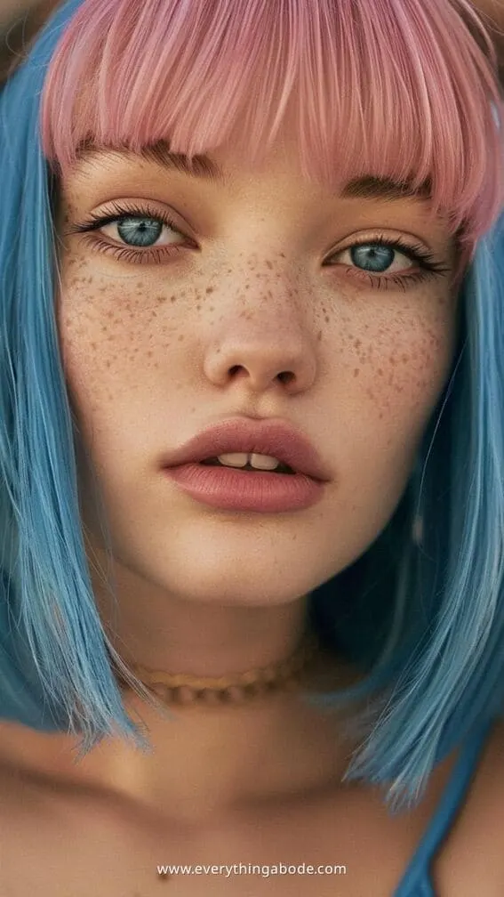 blue hairstyle ideas for women 