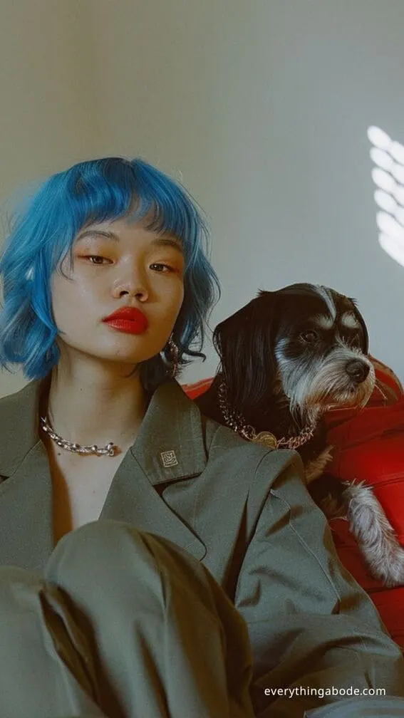 blue hairstyle ideas for women 