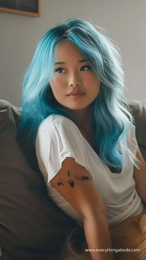 blue hairstyle ideas for women