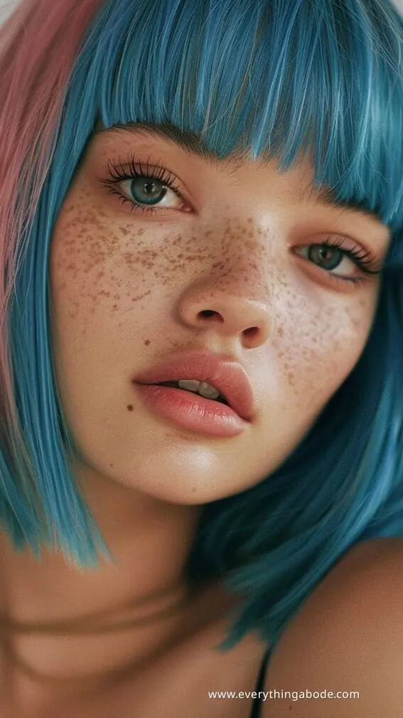 blue hairstyle ideas for women