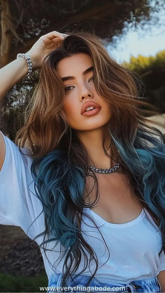 blue hairstyle ideas for women