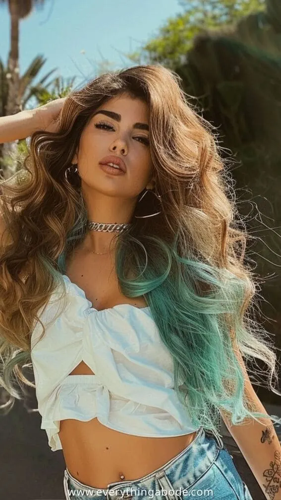 blue hairstyle ideas for women 