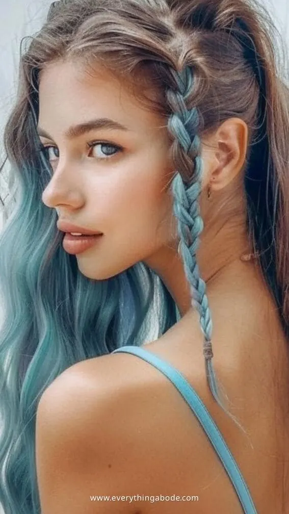 blue hairstyle ideas for women