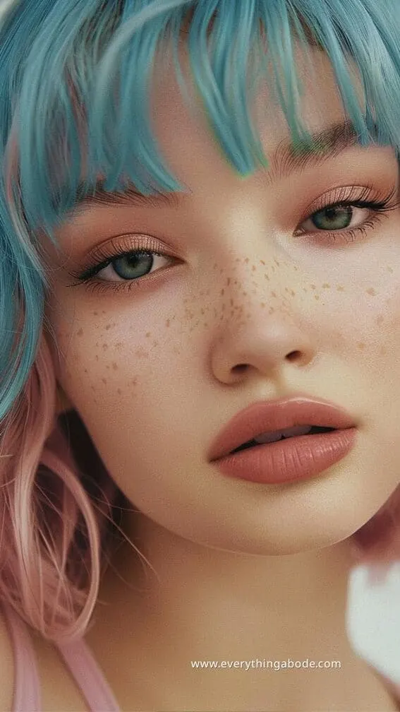 blue hairstyle ideas for women