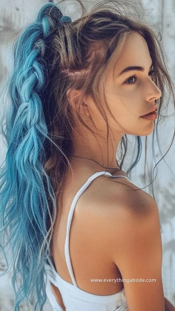 blue hairstyle ideas for women