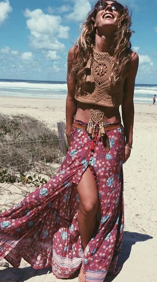 Bohemian beach outfits