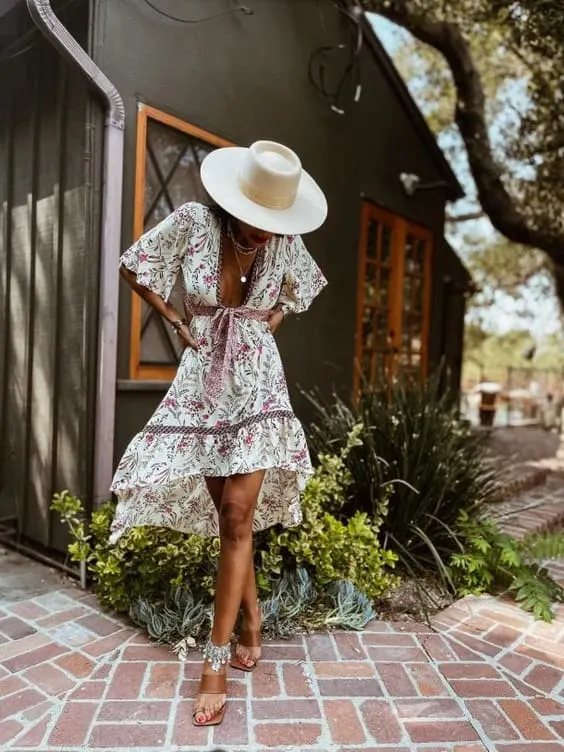 floral bohemian summer dress