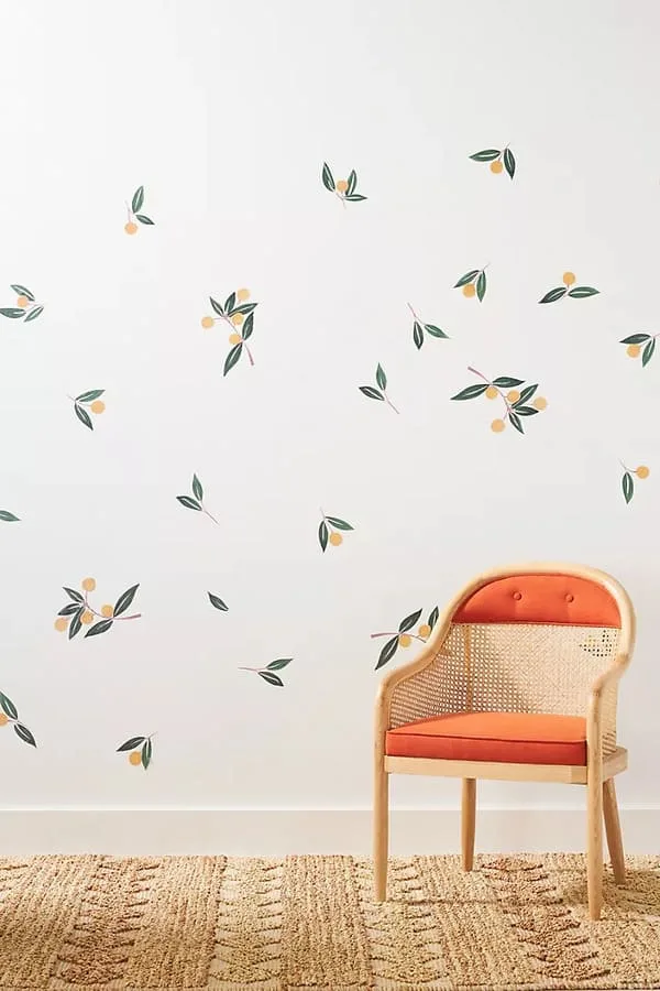 Bohemian Tangerines Wall Decal Set