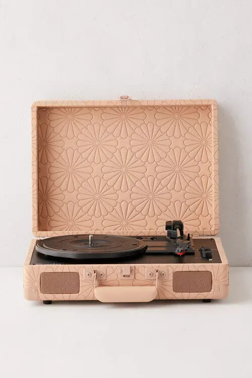Crosley UO Exclusive Debossed Daisy Cruiser Bluetooth Record Player