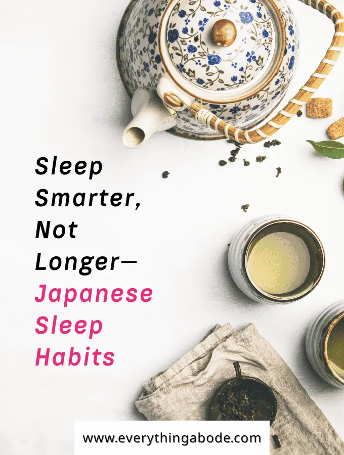 Japanese sleep habits