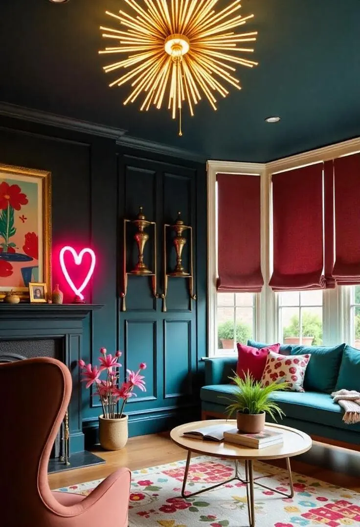 maximalist living room