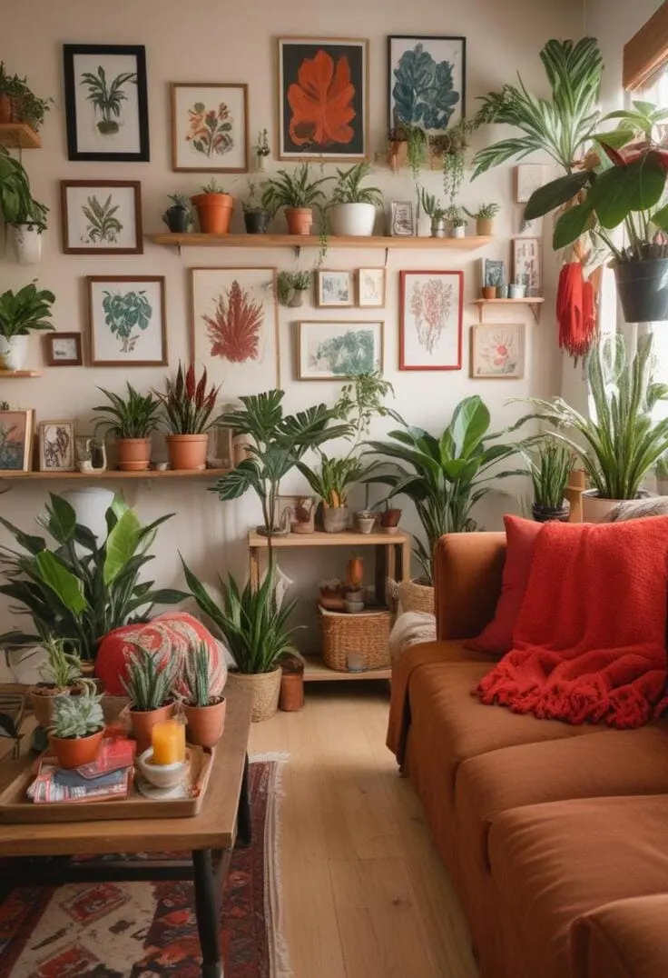 maximalist living room