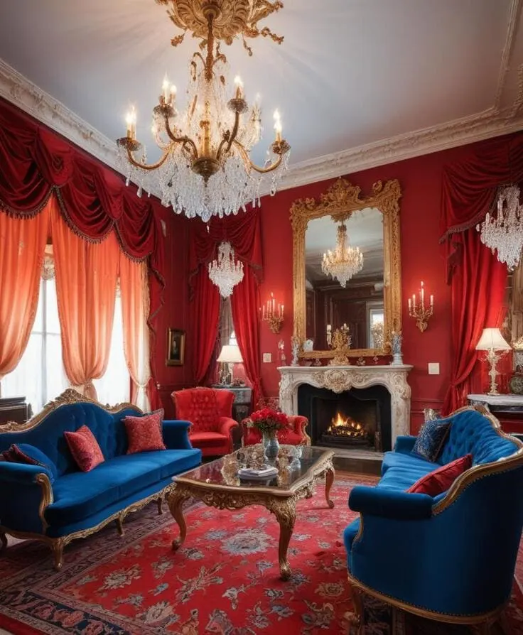 maximalist living room