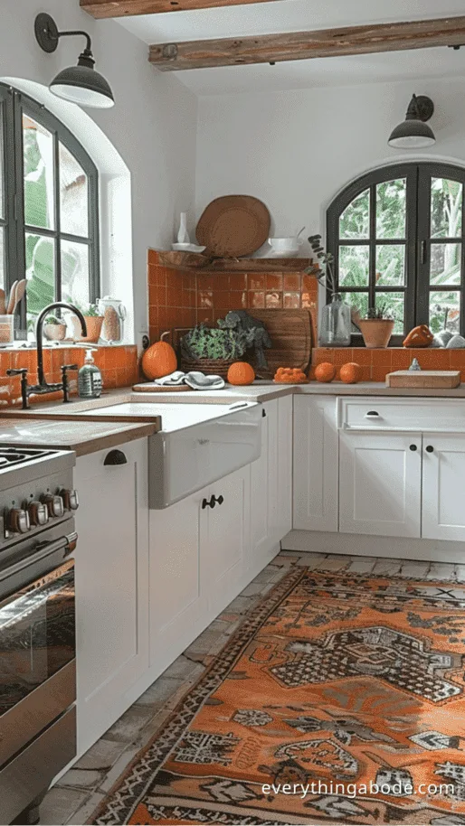 orange kitchen design ideas