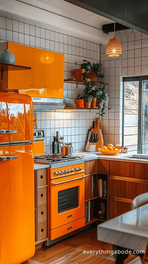 orange kitchen design ideas