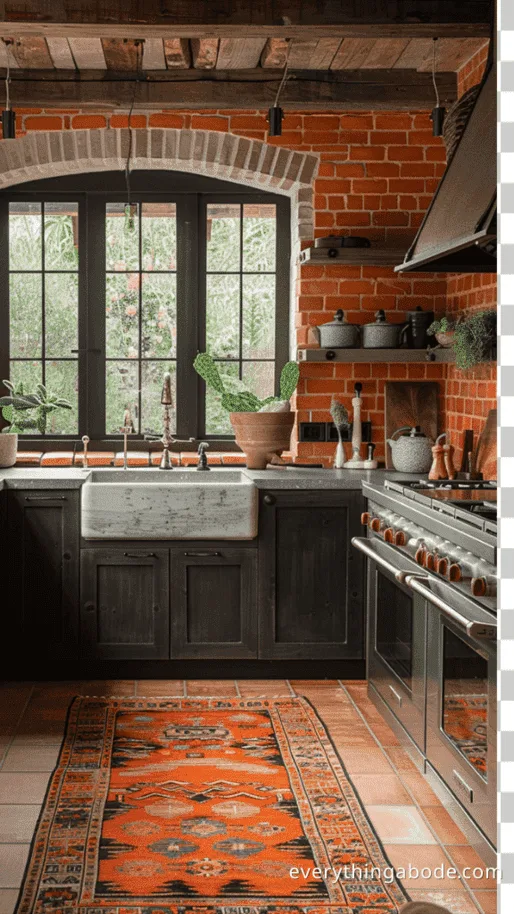 orange kitchen design ideas