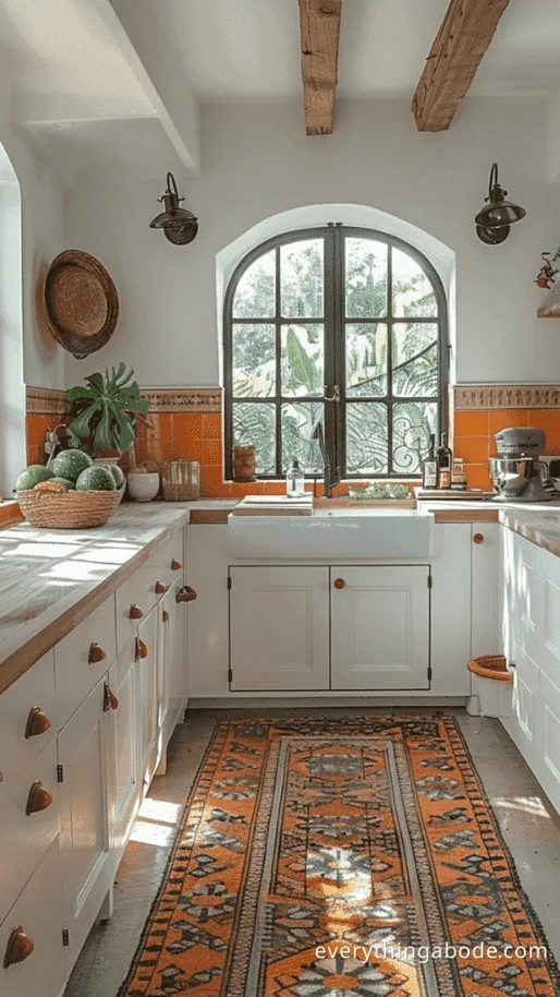 orange kitchen design ideas
