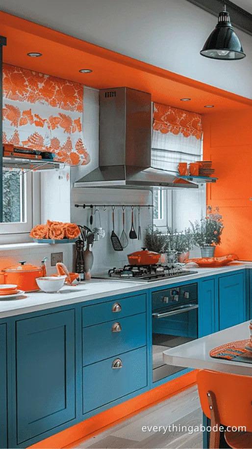 orange kitchen design ideas