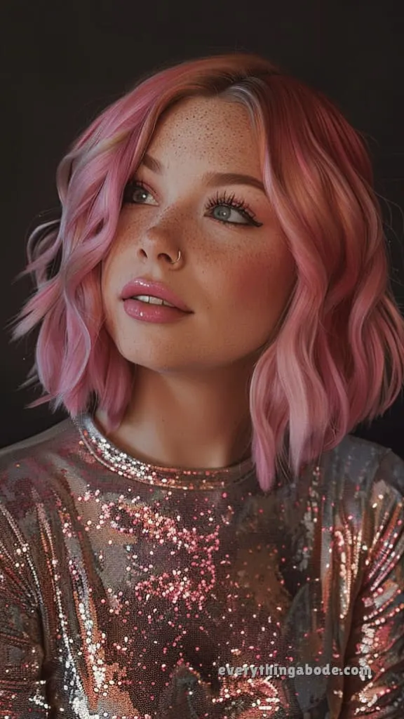 pink hairstyle