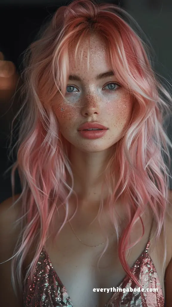pink hairstyle