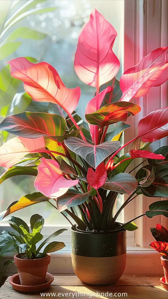 pink houseplants