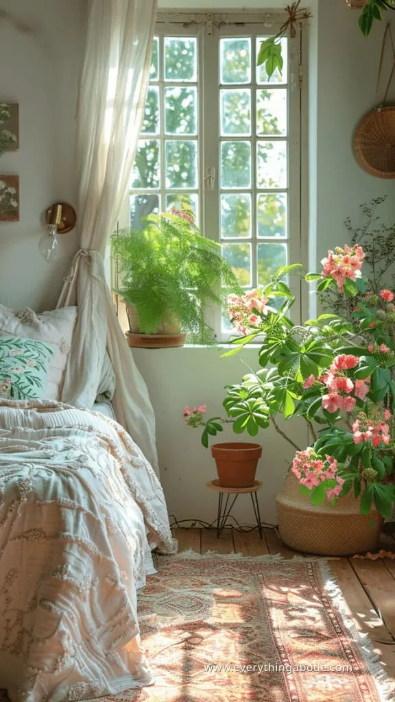pink houseplants